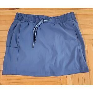 Avalanche Highland Hiking Golf Tennis Skort Skirt Women Size L Blue Gray Stretch